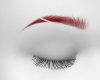 Red Slit Brows Stem