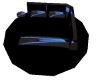 Neon Blue Bed With Pose