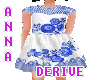 VESTIDO AZUL FLORAL KIDS