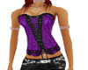lacey purple corset top