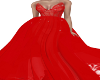 Glamourous in Red Gown