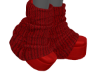 Valen Red Boots + Socks