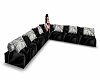 Silver/black couch