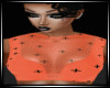 Orange Cross Sheer Top
