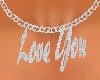 Love You necklace S M