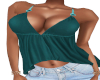 Teal camisole top