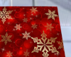 Red & Gold Snowflake Rug