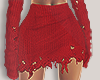 I│Knit Skirt Red RL