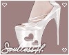 Femboy white cupid heel