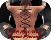 PVC BLK/RD Cor Piercing