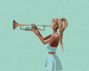 animated trumpet