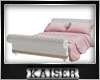 bed white pink