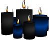~P~Blue/Blk Candles