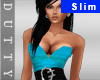 ~Blue Dress Sexy Slim