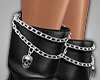 Skull & Chain Goth Boots