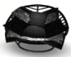 black silver relax chair