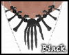 BLACK skelly hands neckM