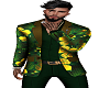 Green fancy suit