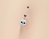 navel skull earring