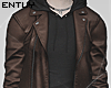 Leath jacket + hoodie /b