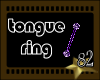 *82 Grape Tongue Ring