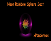 Neon Rainbow Sphere Seat