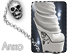 XO~ White Skull Wedges