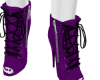 80s Party Purple Booties
