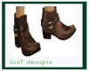 JT Stenciled Boots Brown