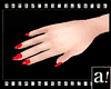 Hand 60% w/Red nails