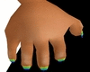 rainbow glitter nails 