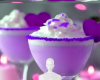 Lilac cream drink bg