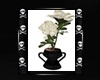 [[]] White Rose Vase