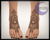 ☸ Henna Feet ...3