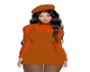 autumn orange beret