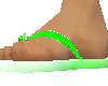Lime Flip Flops