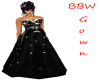 BBW Black Holiday Gown