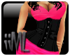 iiML Pink/Black Dress