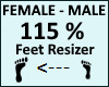 Feet Scaler 115%