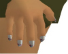 Dainty Jewel gray nails
