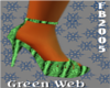 *FB2005*Green Web Heels