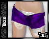 -T- Frayed Shorts Purple