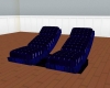 blue double lounger