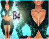 *B4* Green Feathers Top