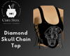 Diamond Skull Chain Top