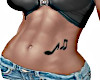 Music Note belly Tatoo