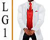 LG1  White &  Red  Suit