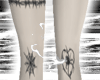 DRV . leg tattoos