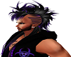 Hairstyle purple black