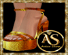 A* GOLD HEELS